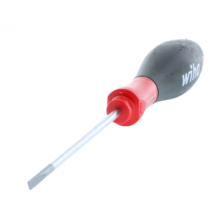 Wiha 30215 Softfinish Screwdriver, 0.157 in Drive, Slotted Drive, 8.3 in OAL, 3.9 in L Shank, Cushion-Grip Handle - 3