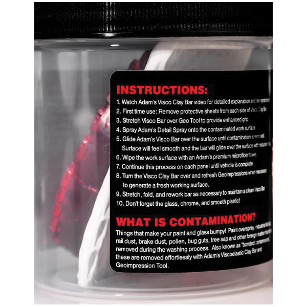 Adam's Polishes KIT-VISCOCLAY Visco Clay Bar, 80 g - 5