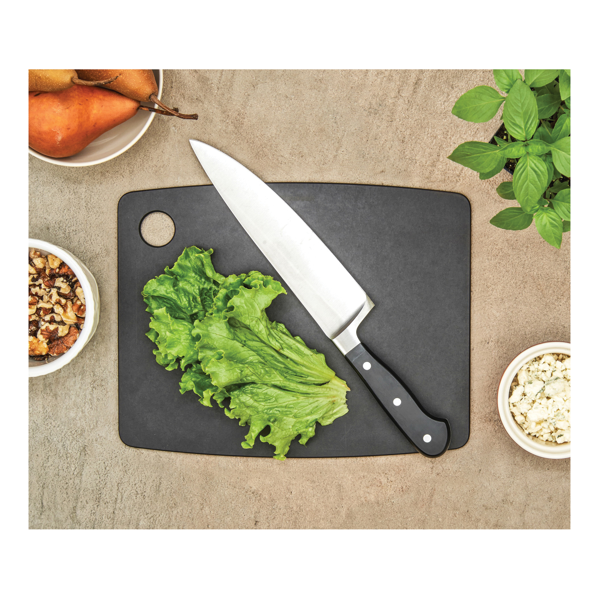 epicurean Kitchen Series 001-151102 Cutting Board, 14-1/2 in L, 11-1/4 in W, 1/4 in Thick, Wood, Slate - 2