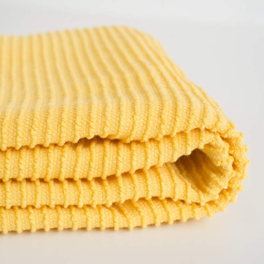 Now Designs by Danica 197535 Ripple Dish Cloth, 28 in L, 18 in W, Terry Cotton, Lemon - 3