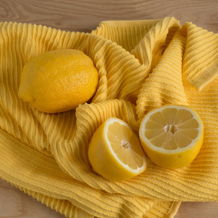 Now Designs by Danica 197535 Ripple Dish Cloth, 28 in L, 18 in W, Terry Cotton, Lemon - 4