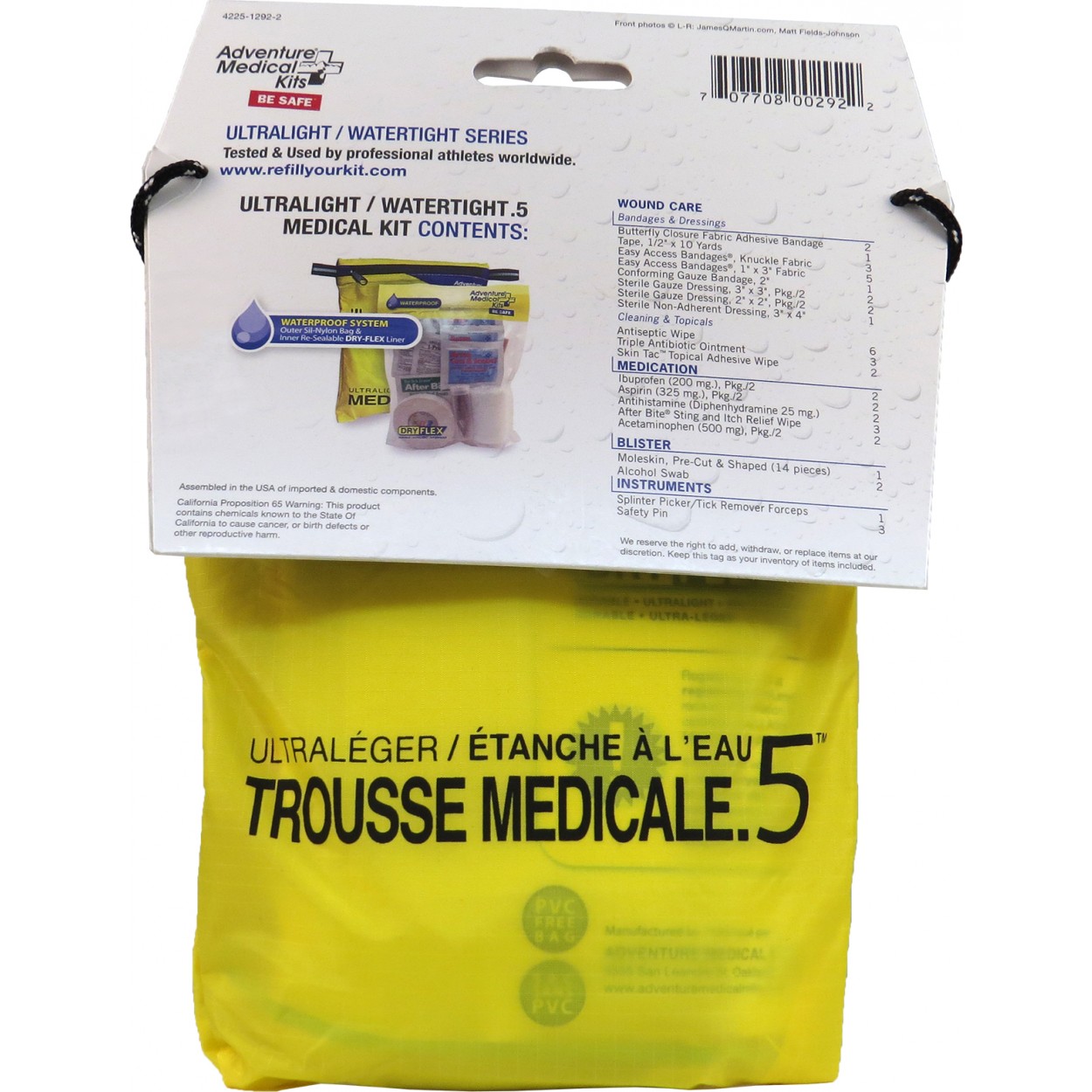 Adventure Medical Kits 0125-0292 Ultralight/Watertight .5 Medical Kit - 5