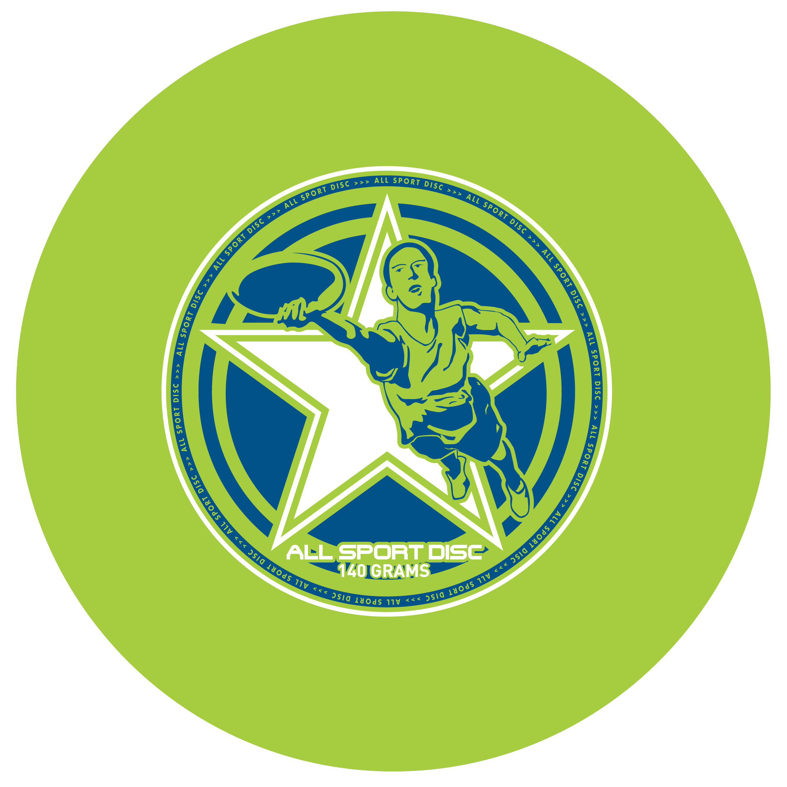 Frisbee All Sport Series 81116 Flying Disc Set, 9.85 in Dia, 1.2 in Thick, Blue/Green - 2