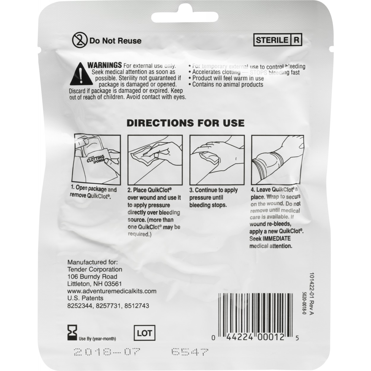 Adventure Medical Kits 5020-0018 Clotting Sponge - 2