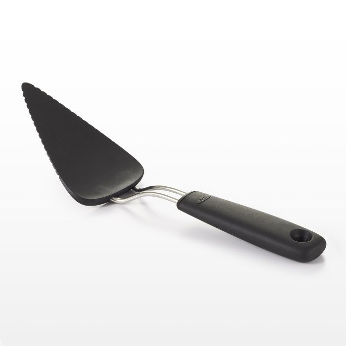 Oxo 1064984 Pie Server, 11 in L, Nylon/Stainless Steel, Black, Non-Slip Grip Handle - 2