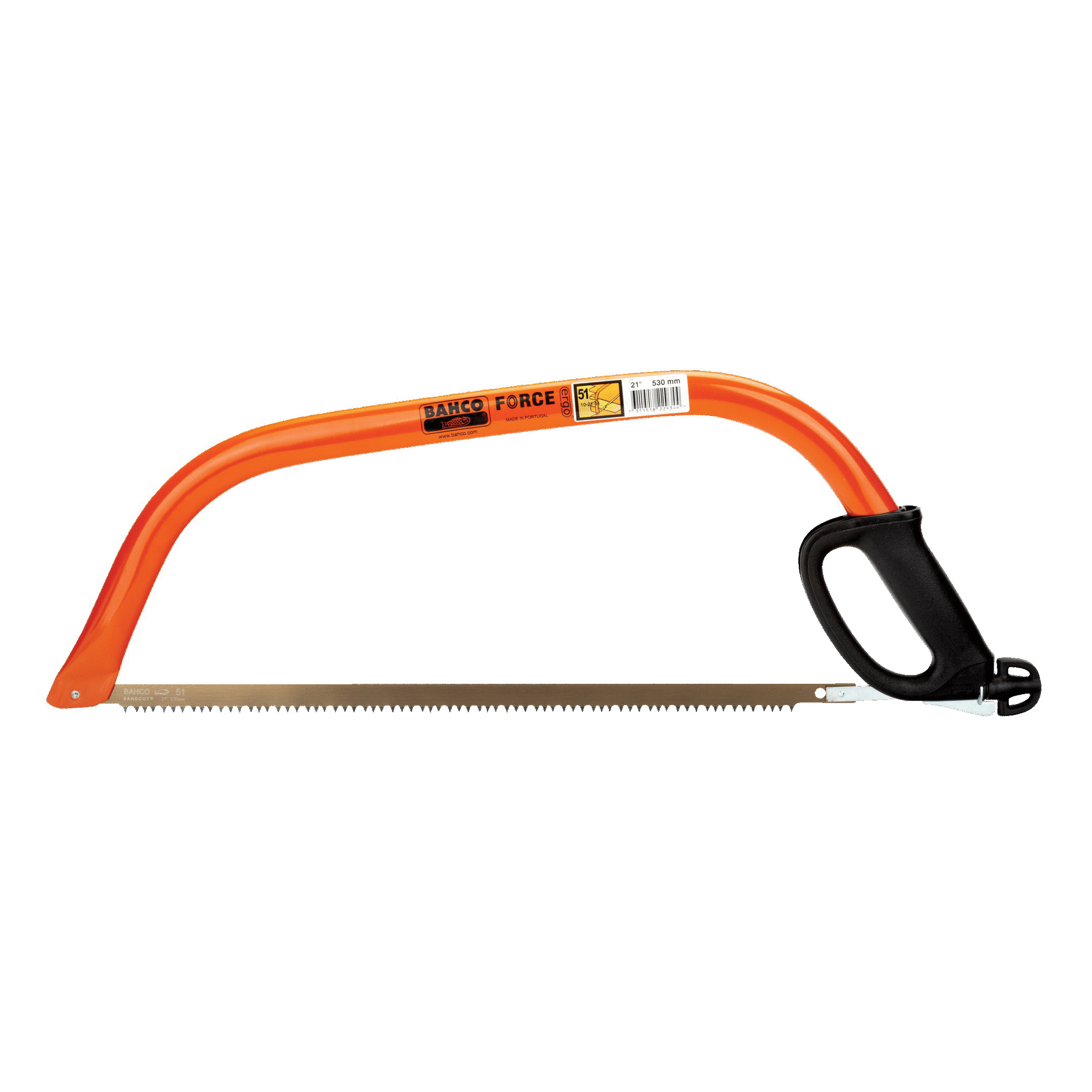 Bahco 10-24-23 Bow Saw, 24 in L Blade, 23 TPI, Ergonomic, Tubular Handle - 2