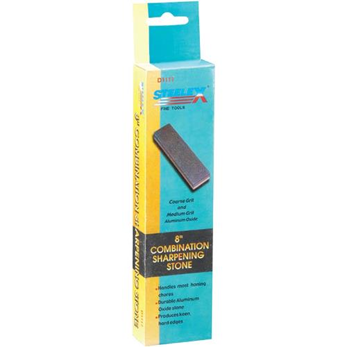 Steelex D1117 Sharpening Stone, 8 in L, Coarse, Medium, Aluminum Oxide Abrasive - 3