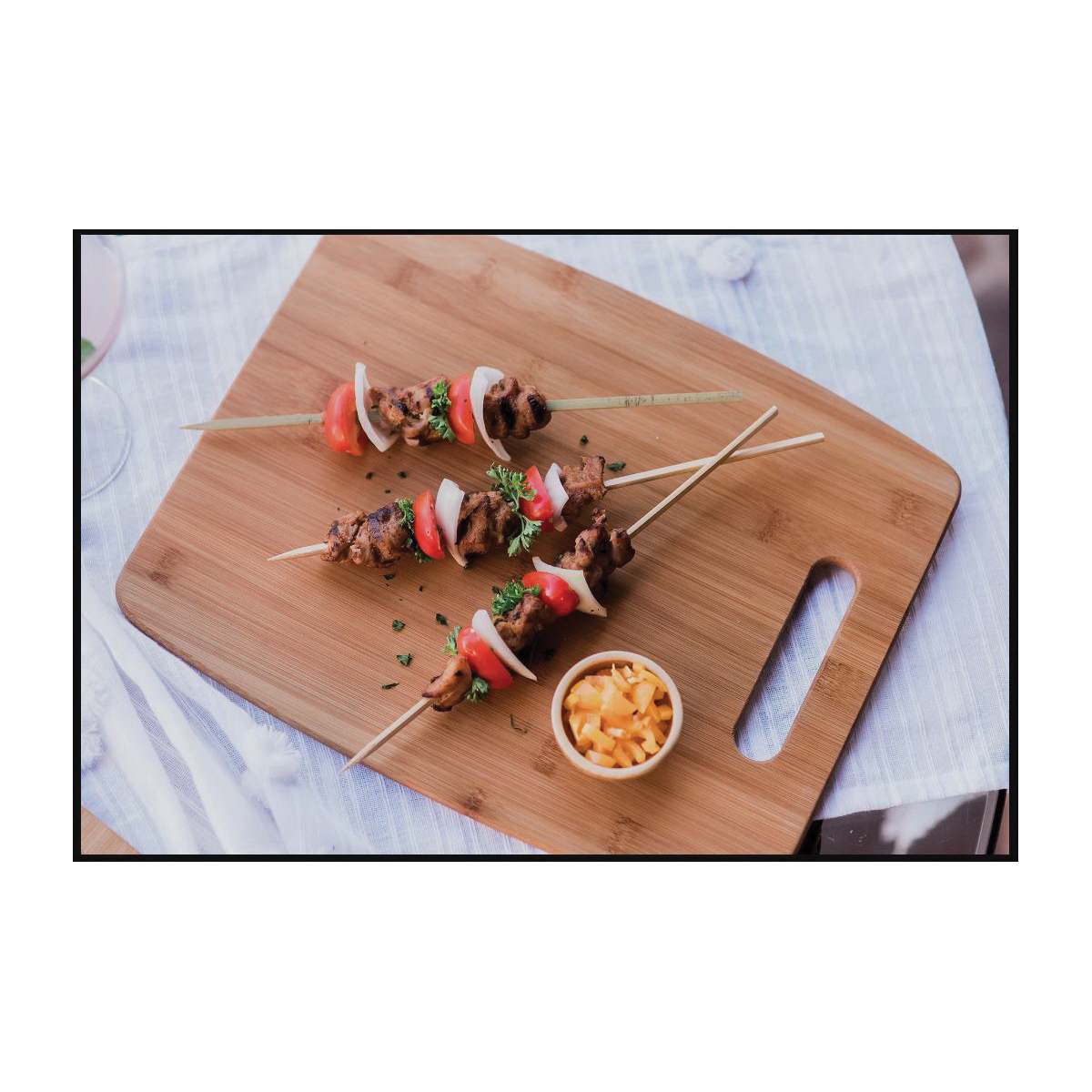 Totally Bamboo 20-7920 Cutting Board Set, 3/8 in Thick, Moso Bamboo, Brown, 3/SET - 5