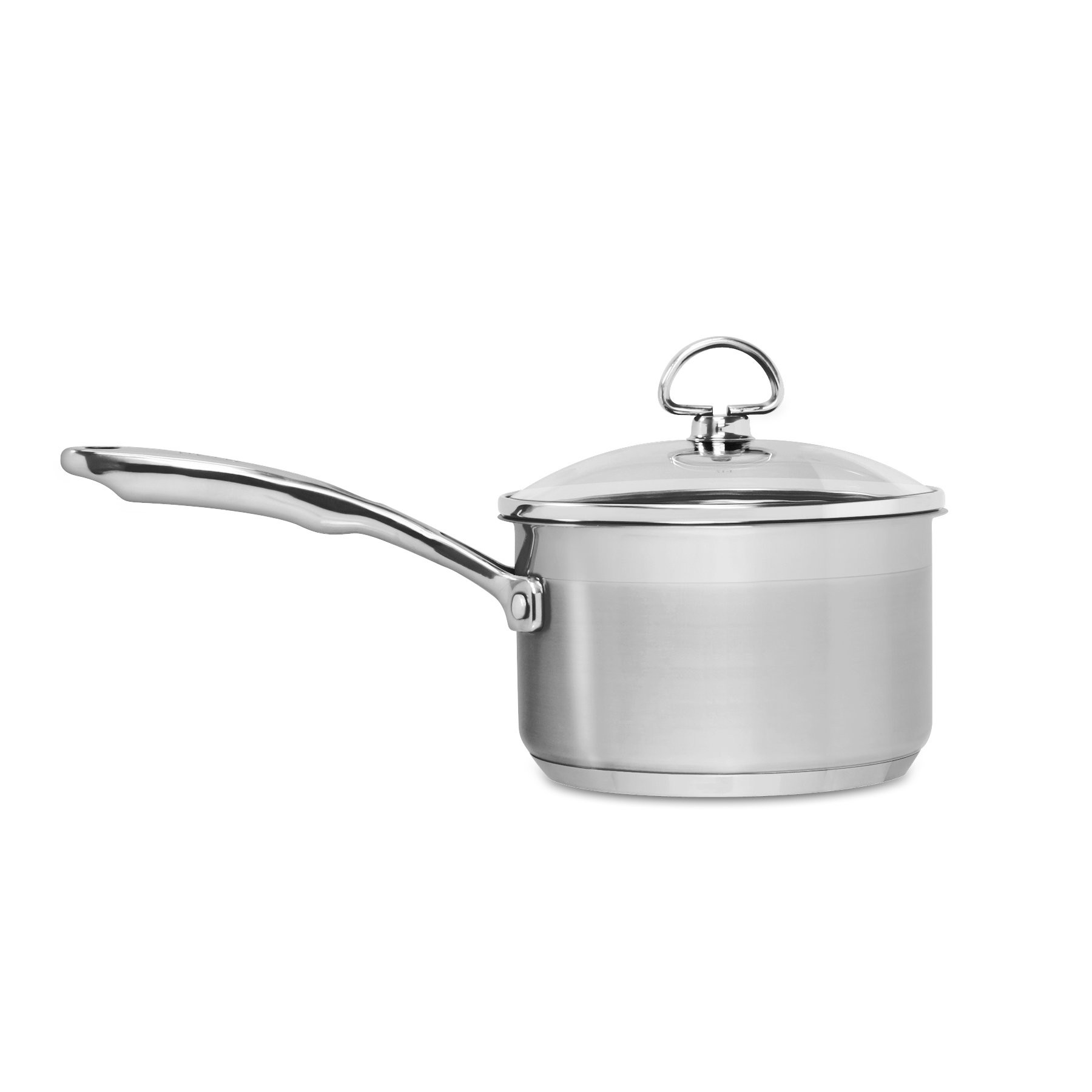 Chantal SLIN35-162 Sauce Pan with Lid, 2 qt Capacity, 6-1/2 in Opening, 5-1/2 in Base Dia, Copper/Stainless Steel - 2