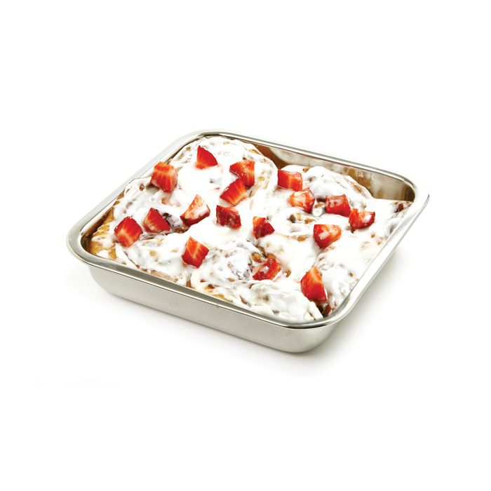 Norpro 3814 Cake Pan, Square, 7-1/2 in OAL, Stainless Steel, Mirror - 2