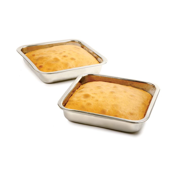Norpro 3814 Cake Pan, Square, 7-1/2 in OAL, Stainless Steel, Mirror - 3