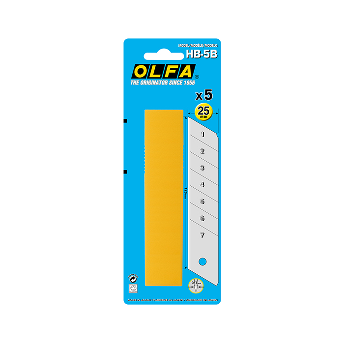 Olfa HB-5B Extra Heavy-Duty Blade, 126 mm L, Carbon Steel - 2