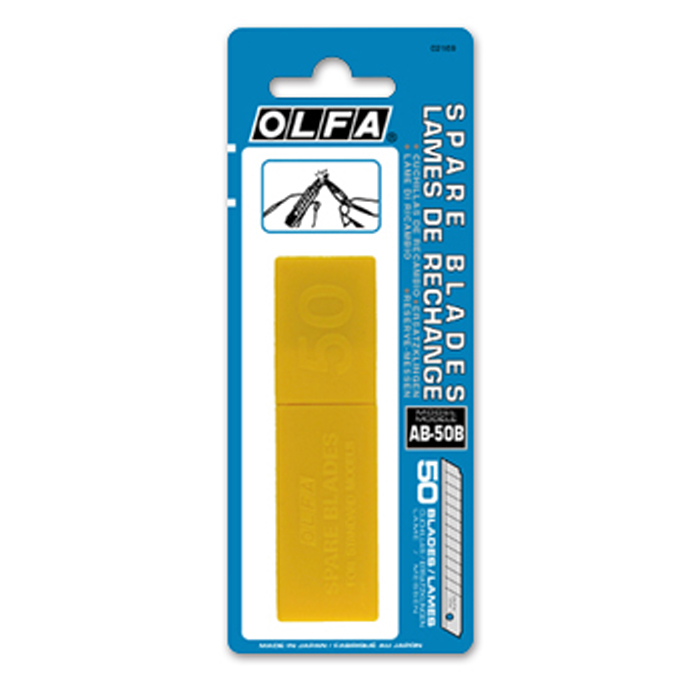 Olfa AB-50B Standard-Duty Blade, 80 mm L, Stainless Steel - 2