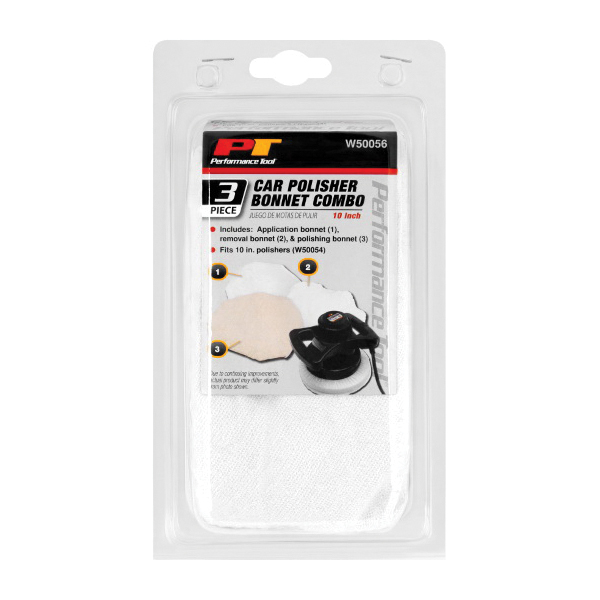 Performance Tool W50056 Polishing Bonnet, 3/PK - 2