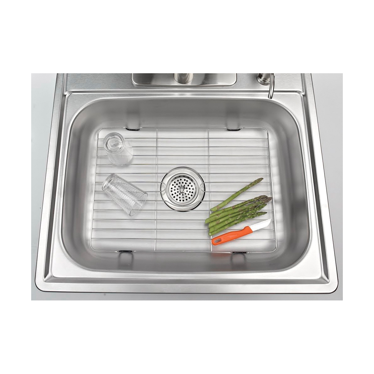 Better Houseware 1485E Sink Protector, Small, Steel, Ebony - 4