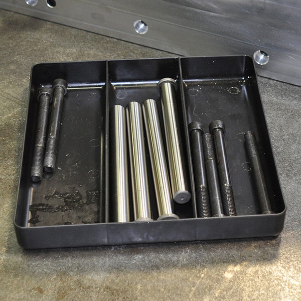 Ernst 5023HV Compartment Organizer Tray, 10-1/2 in L, 10-1/2 in W, 1-1/2 in H, 3-Compartment, HIVIZ - 2