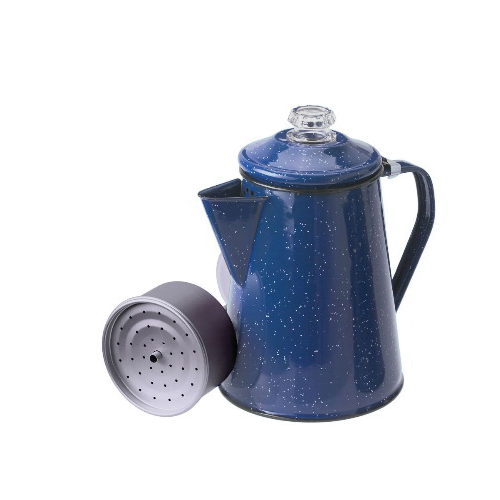 GSI 25254 Percolator, 8 Cups Capacity, Enameled Steel, Green - 2