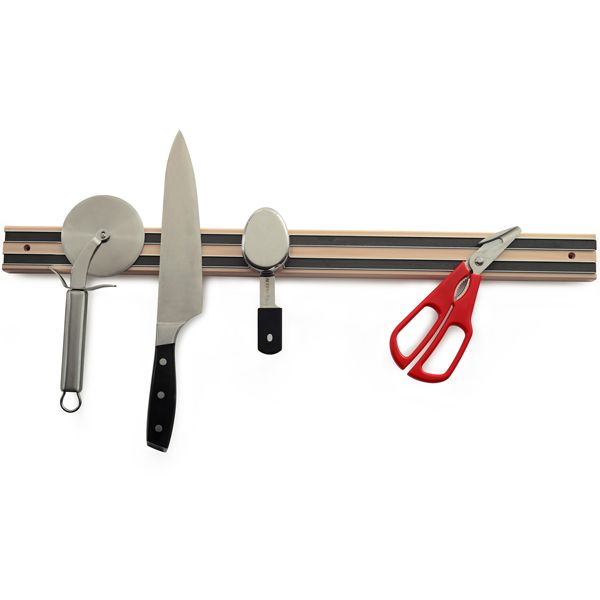 Norpro 23/24 Magnetic Knife/Tool Bar, Cypress Wood - 2