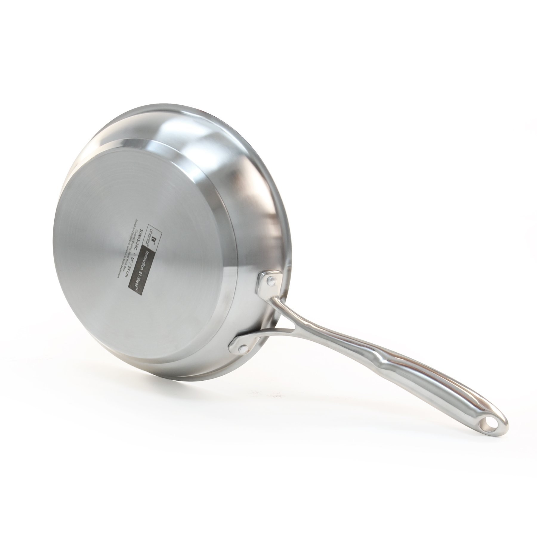 Chantal SLIN63-24C Fry Pan, 10 in Dia, Steel, Ceramic, Round - 4