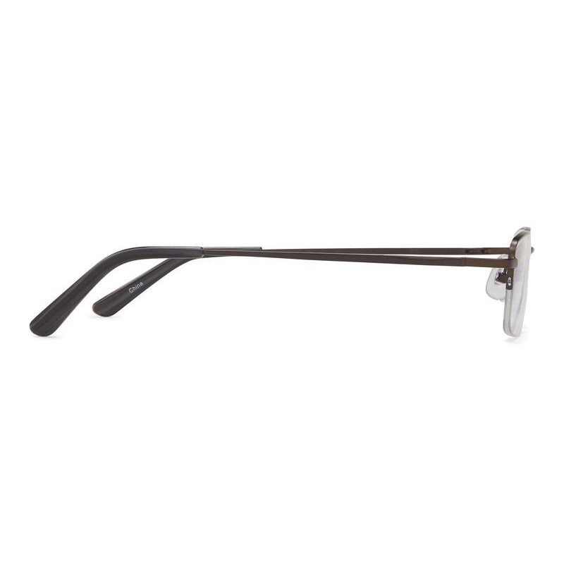 Dr Dean Tiburon 00670006Z Reading Glasses, 3/4 in, +2.5 Magnification, Metal Frame, Titanium Frame - 3
