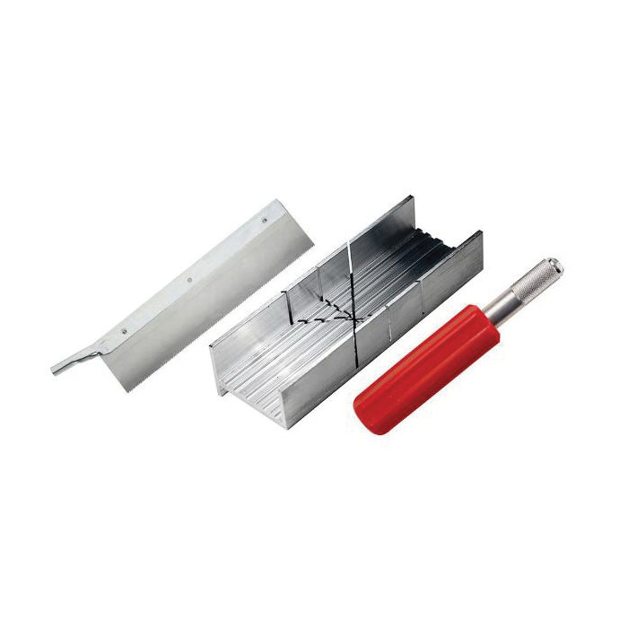 Excel 55666 Miter Box Set with K5 Handle, 45, 90 deg Cutting Slot - 2