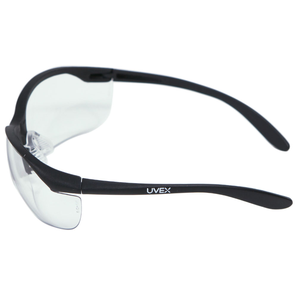 Howard Leight R-01535 Shooters Safety Eyewear, Anti-Fog, Specifications: One-Size, UV Protection, Clear Lens, Black - 2
