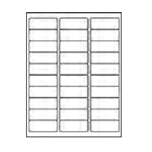 Maco ML-3025 Address Label, 2-5/8 in L, 1 in W - 2