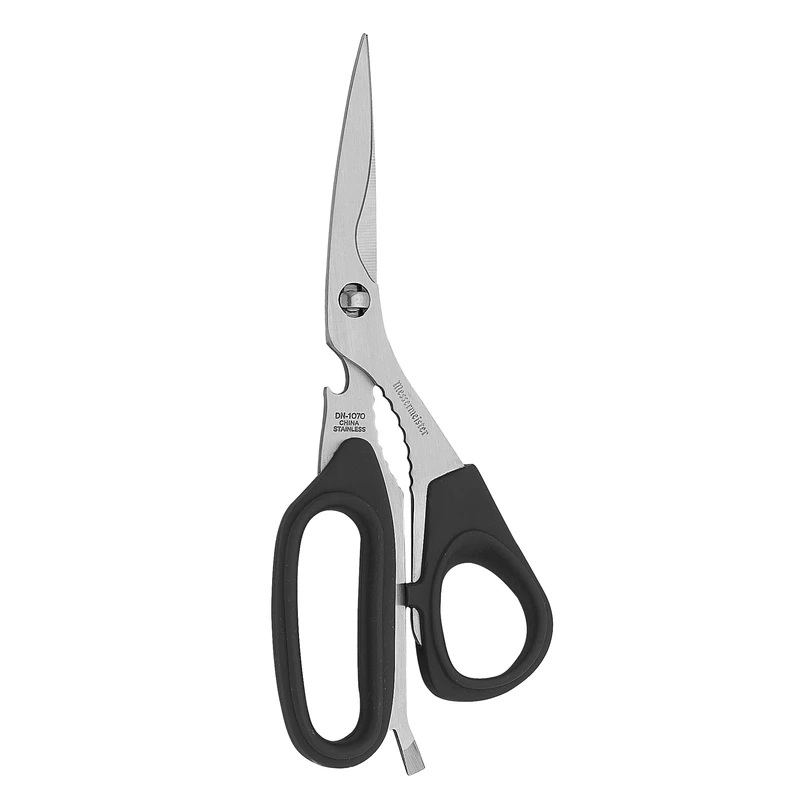 Messermeister DN-1070 Take-Apart Utility Shear, Stainless Steel Blade, Black, 8-1/2 in OAL, Dishwasher Safe: No - 2