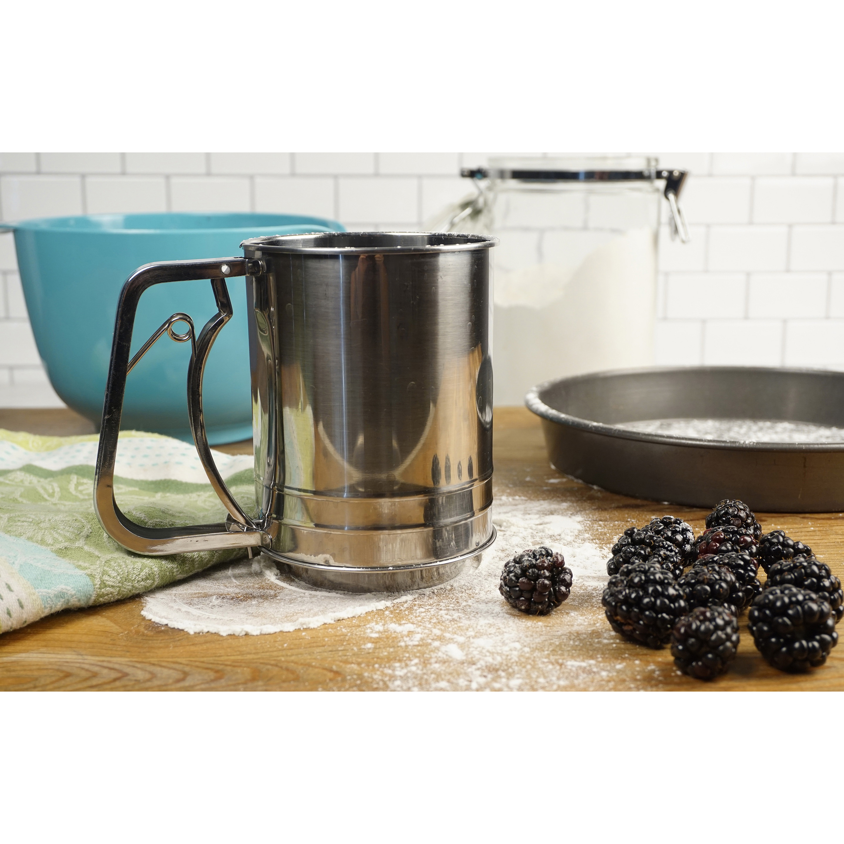 Endurance SIFT-3TM Mesh Flour Sifter, 3 Cup, Stainless Steel - 4