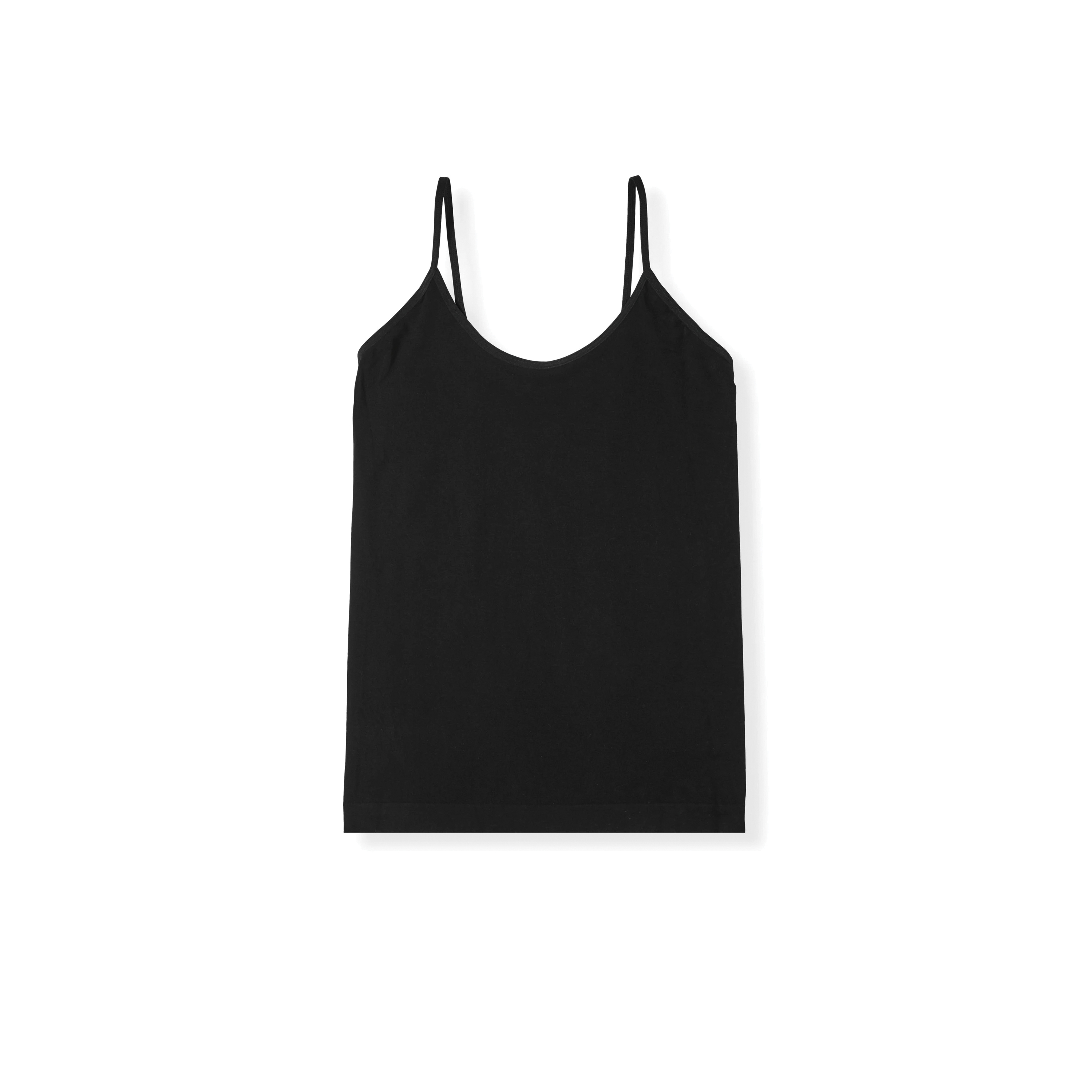 Boody CABLMM Cami, M, Nylon/Rayon/Spandex, Black, 27 to 30 in - 3