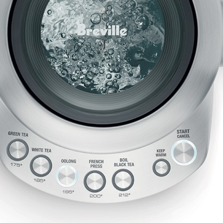 Breville BKE820XL IQ Kettle, 57 oz Capacity, 1500 W, Stainless Steel, 7.3 in L, 7.2 in W, 9.7 in H, Automatic Control - 3