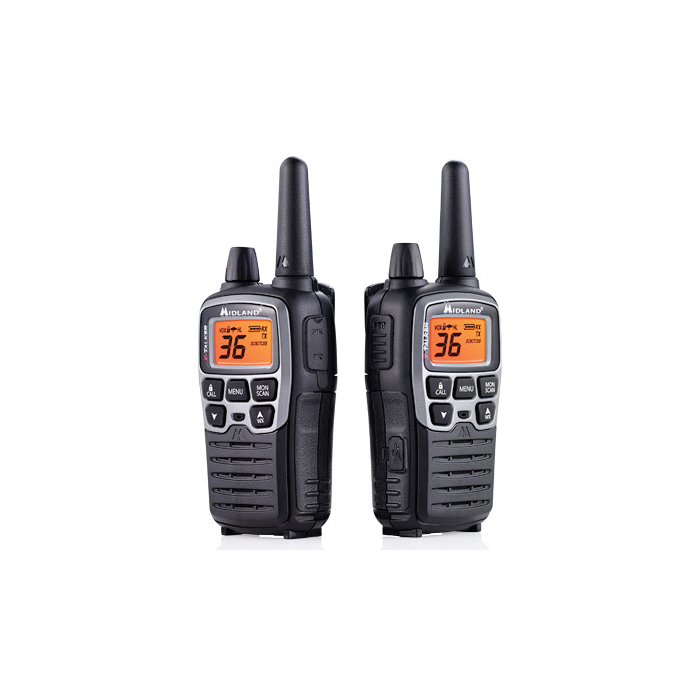 Midland T71VP3 Two-Way Radio, FRS/GMRS Band, 36-Channel, 1.5 W Output, LCD Display, Black - 3