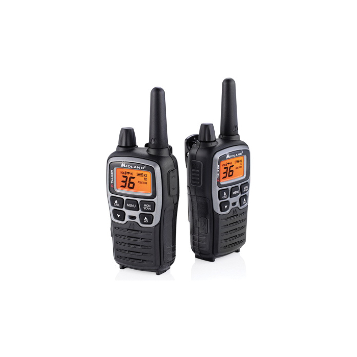 Midland T71VP3 Two-Way Radio, FRS/GMRS Band, 36-Channel, 1.5 W Output, LCD Display, Black - 5