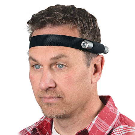 Nite Ize NPO-03-01 Headband Flashlight Holder, Black, For: AAA, AA or L123 Flashlight - 4