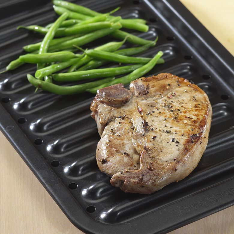 Nordic Ware 41831 Classic Non-stick Broiler Pan, Aluminized Steel, 12.63 in L, 8.38 in W, 3/4 in H, Individual - 2