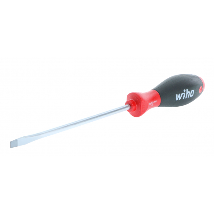 Wiha 30225 Softfinish Screwdriver, 0.255 in Drive, Slotted Drive, 10.9 in OAL, 5.9 in L Shank, Cushion-Grip Handle - 3