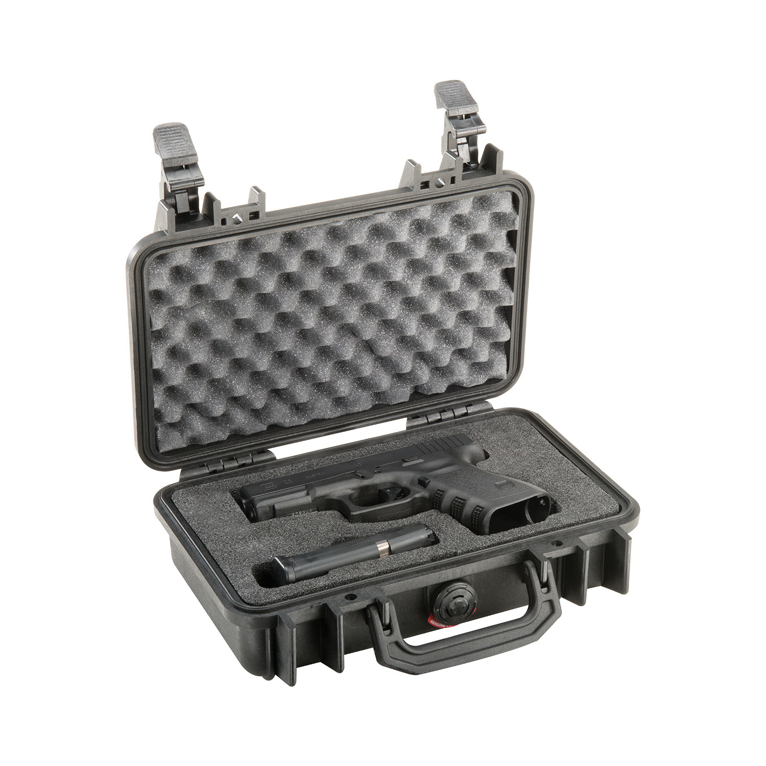 Pelican 1170-000-110 Protector Case, 11.64 in L, 8.34 in W, 3.87 in H, Polypropylene, Black - 3