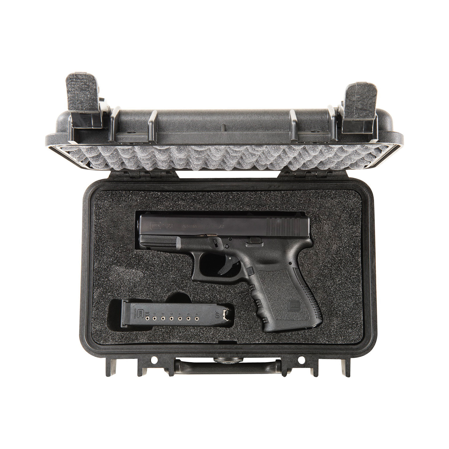 Pelican 1170-000-110 Protector Case, 11.64 in L, 8.34 in W, 3.87 in H, Polypropylene, Black - 4