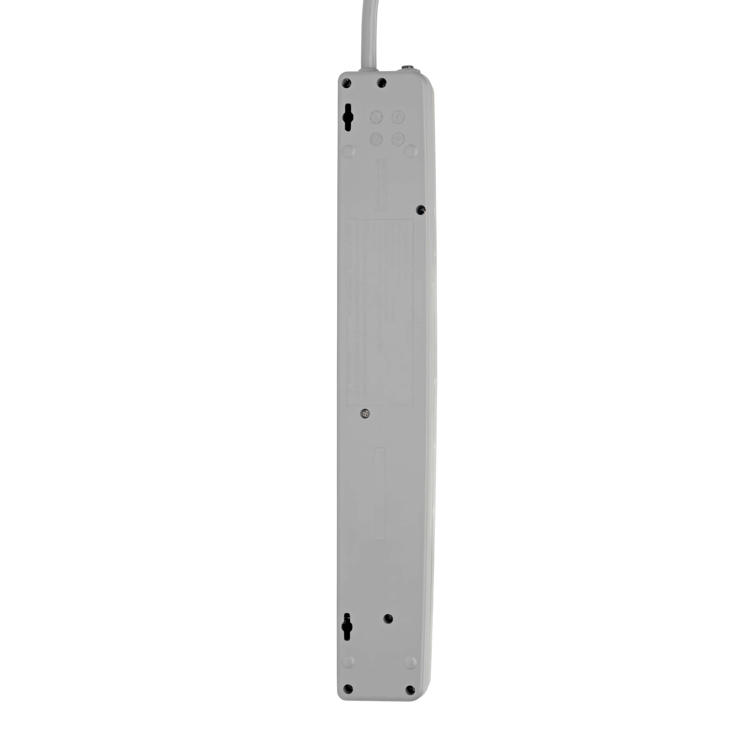 Tripp Lite TLP76MSG Surge Protector, 120 VAC, 15 A, 7-Outlet, 1080 J Energy, <1 ns Response, Gray - 2
