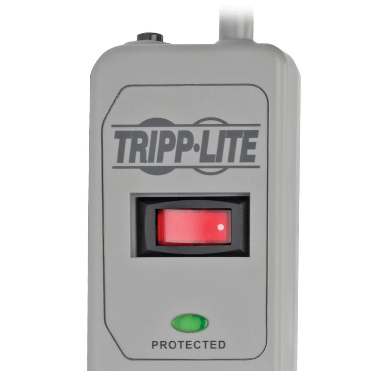 Tripp Lite TLP76MSG Surge Protector, 120 VAC, 15 A, 7-Outlet, 1080 J Energy, <1 ns Response, Gray - 5