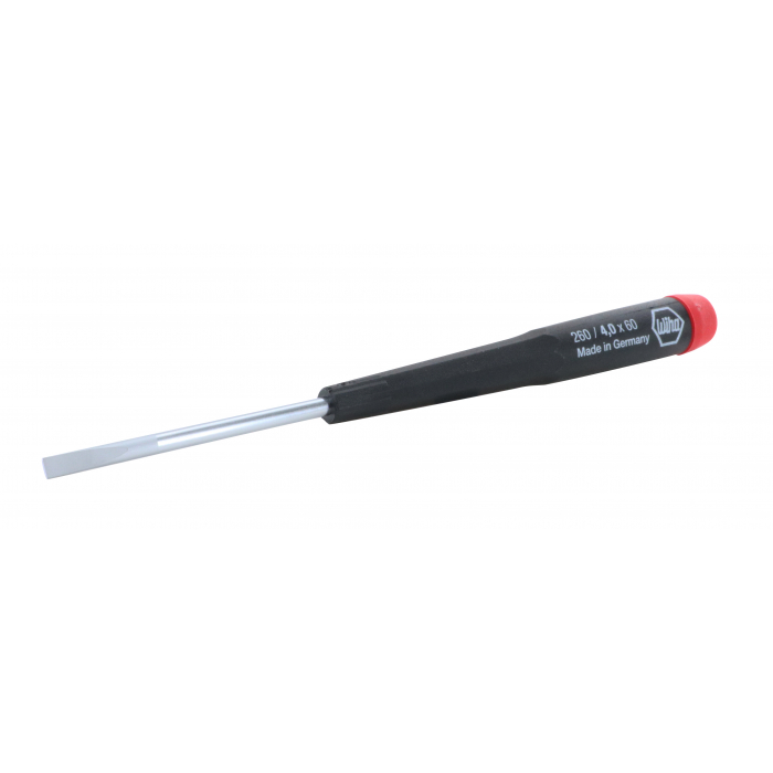 Wiha 26040 Precision Screwdriver, 5/32 in Drive, Slotted Drive, 6.7 in OAL, 2.4 in L Shank, Plastic Handle - 2