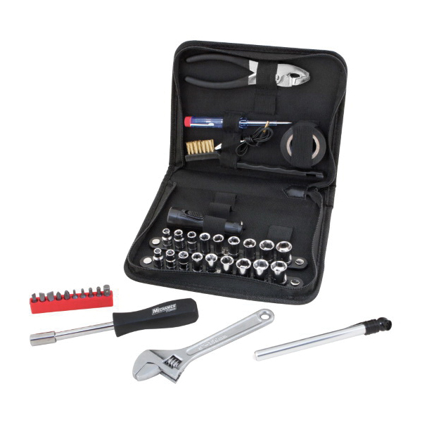 Performance Tool W1197 Auto Tool Kit, Compact, 1/4 in, Nylon, Black - 2
