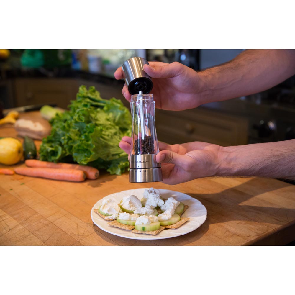 Cole & Mason H59401G Pepper Mill, Acrylic/Stainless Steel, Clear/Silver - 5