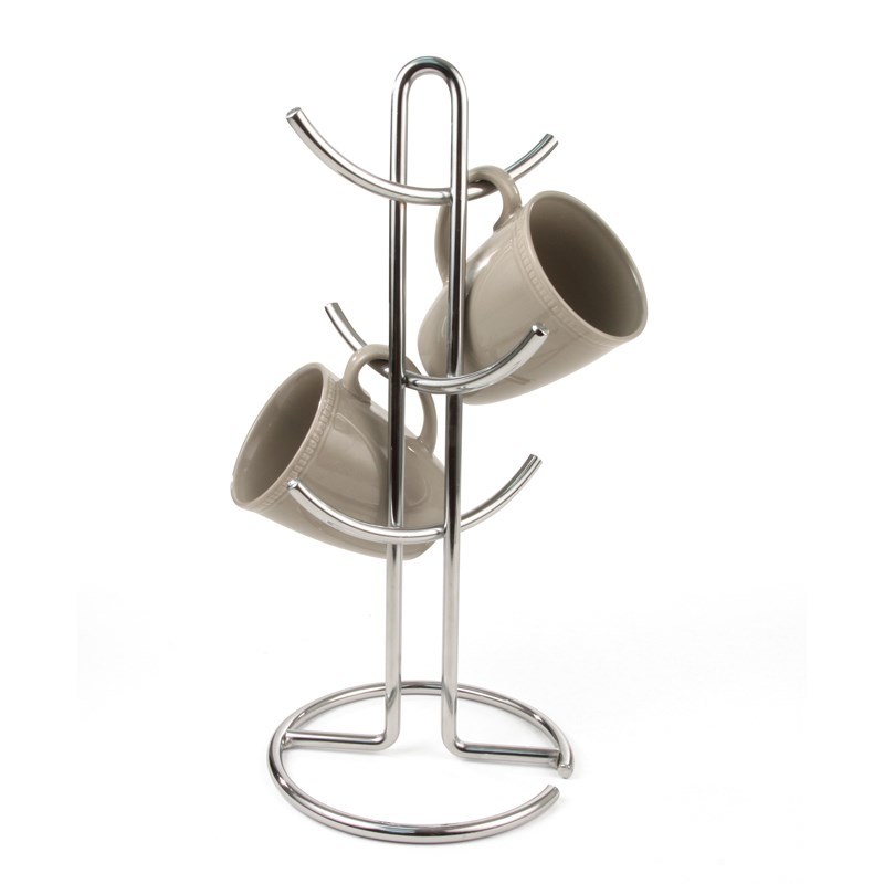Spectrum 42778 Mug Holder, 6 Mugs, 7 in OAW, 7 in OAD, 15 in OAH, Steel - 2