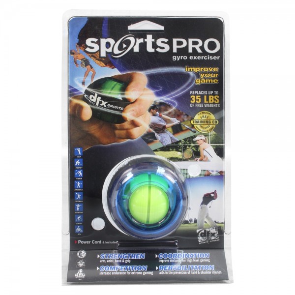 DFX 10000 Gyro Exerciser, 2 lb, Black/Blue - 3