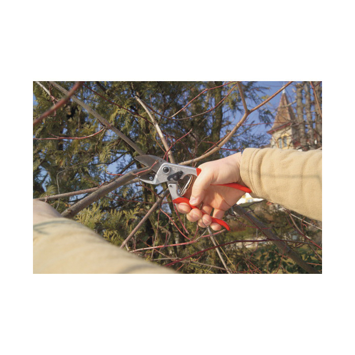Felco F-31 Pruning Shear, Red Handle, 0.98 in Cutting Capacity, Steel Blade, Aluminum Handle, 8.3 in OAL - 2