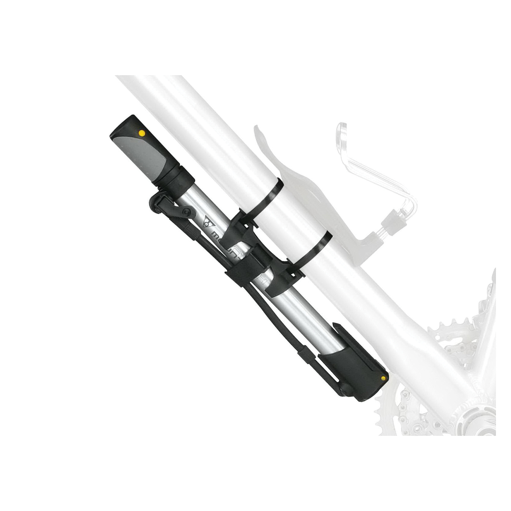 Topeak TMP-2 Mountain Morph Pump, 13.8 x 2.3 x 1.2 in, 160 psi Max Pressure, Dunlop, Presta, Schrader Valve - 3