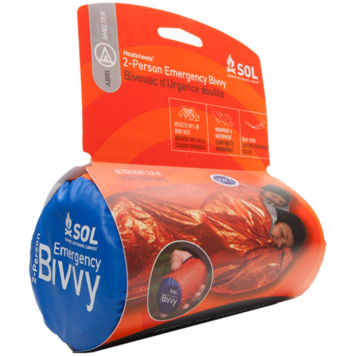 SOL Survive Outdoors Longer 0140-1139 XL Emergency Bivvy, 60 in W, Polyethylene - 4
