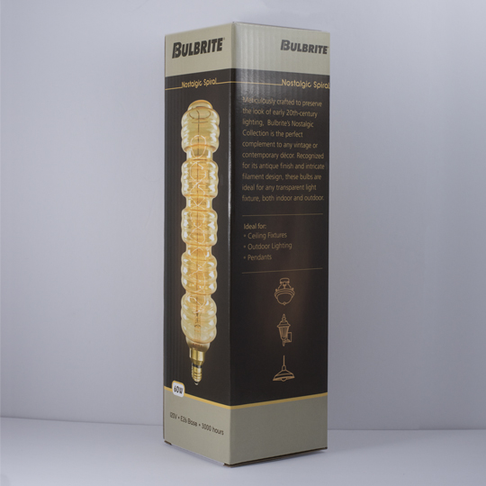 Bulbrite 137501 Incandescent Bulb, 60 W, Medium E26 Lamp Base, 160, 2200 K Color Temp, Amber, 3000 hr Average Life - 4