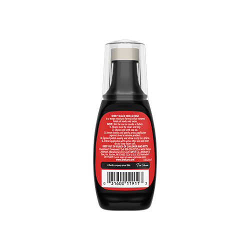Kiwi 119-011 Heel and Edge Polish, Black, Liquid, 2.5 fl-oz - 2